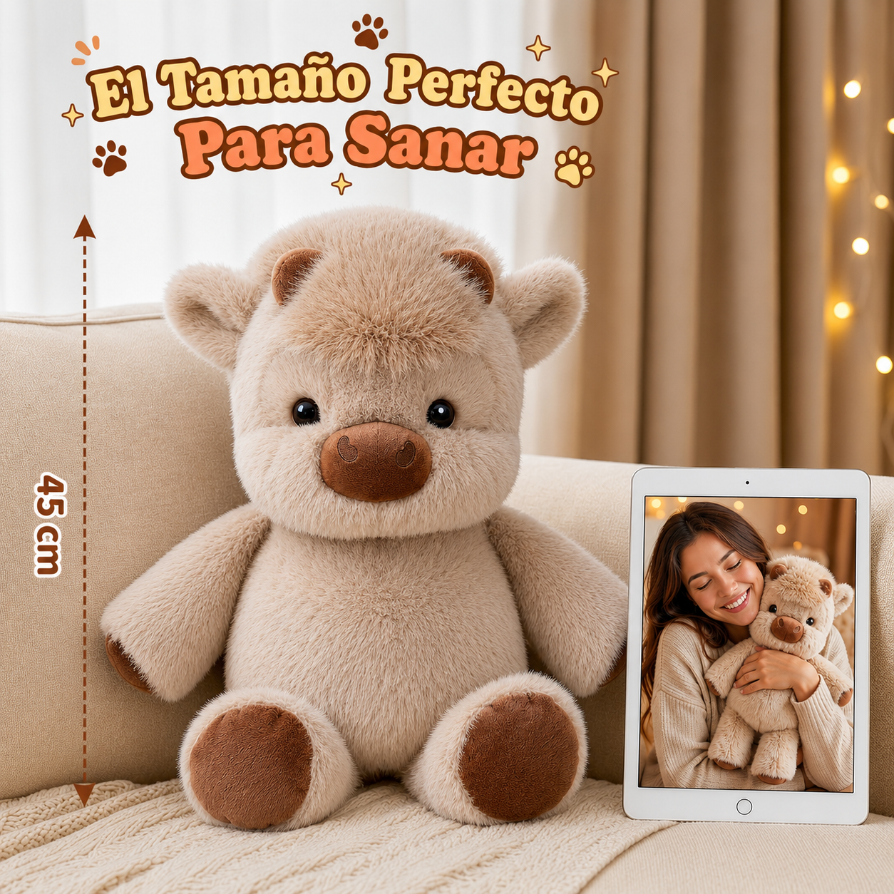 Peluche De Vaquita Escocesa Adorable