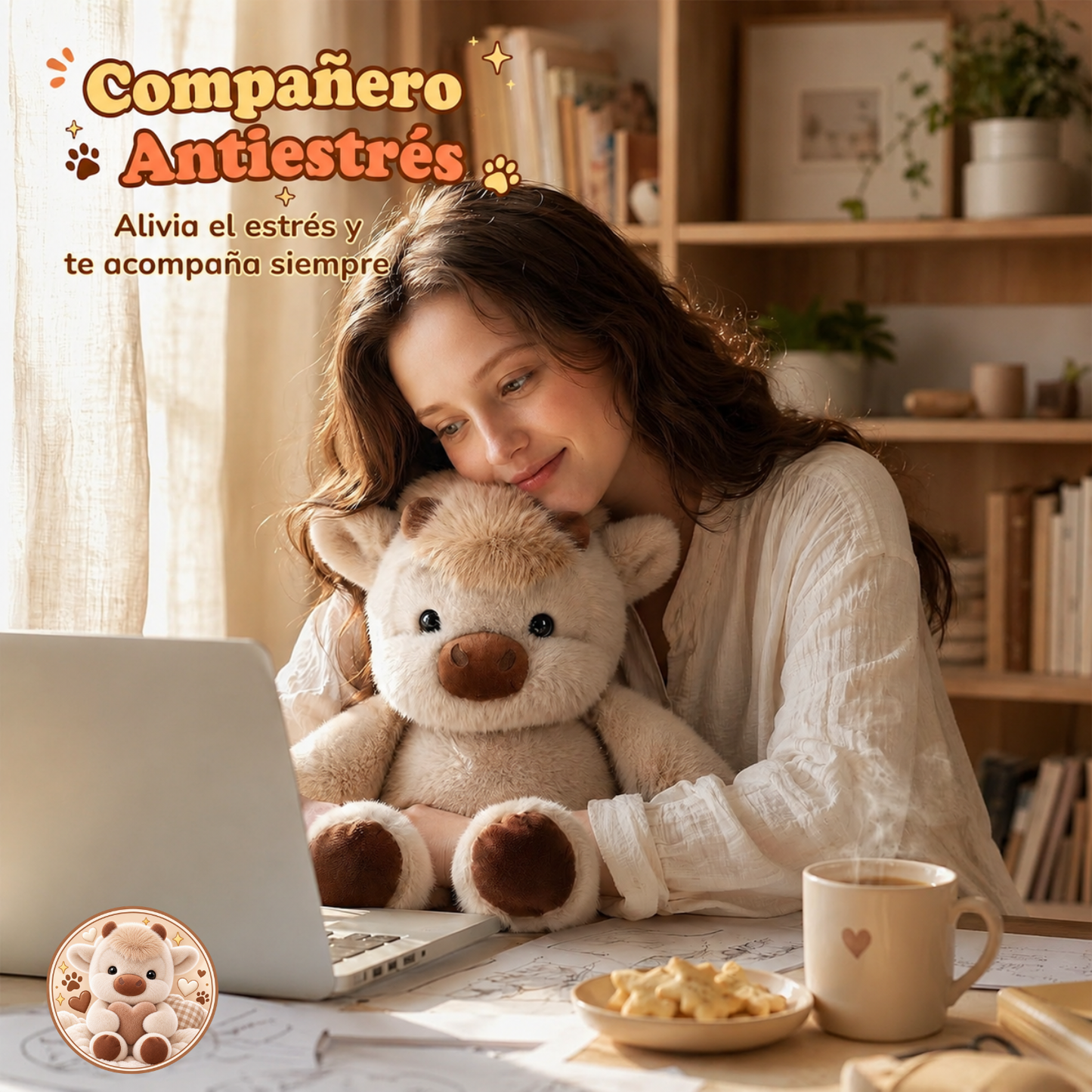Peluche De Vaquita Escocesa Adorable